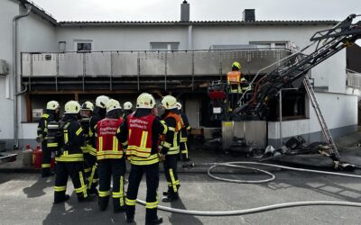 Brand am Gebäude